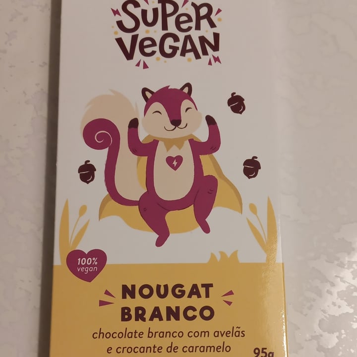 photo of Super Vegan Chocolate Nougat Branco (95g) shared by @suzyrosa on  15 Nov 2022 - review