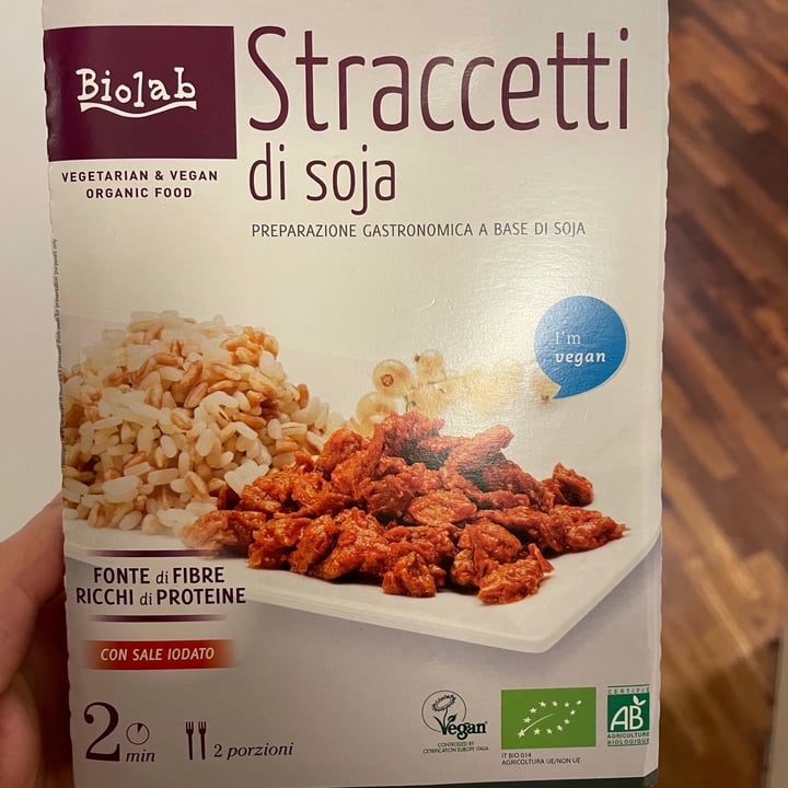 photo of Biolab Straccetti di Soja shared by @federicapietroniro on  18 Jan 2021 - review