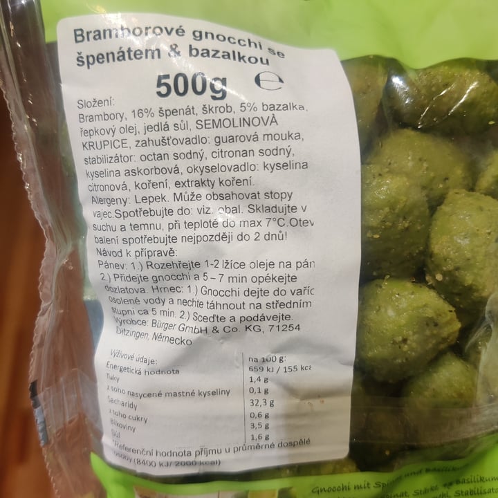 review photo of Bürger Gnocchi mit Spinat & Basilikum shared by @martinka on 13 Jul 2021 - review