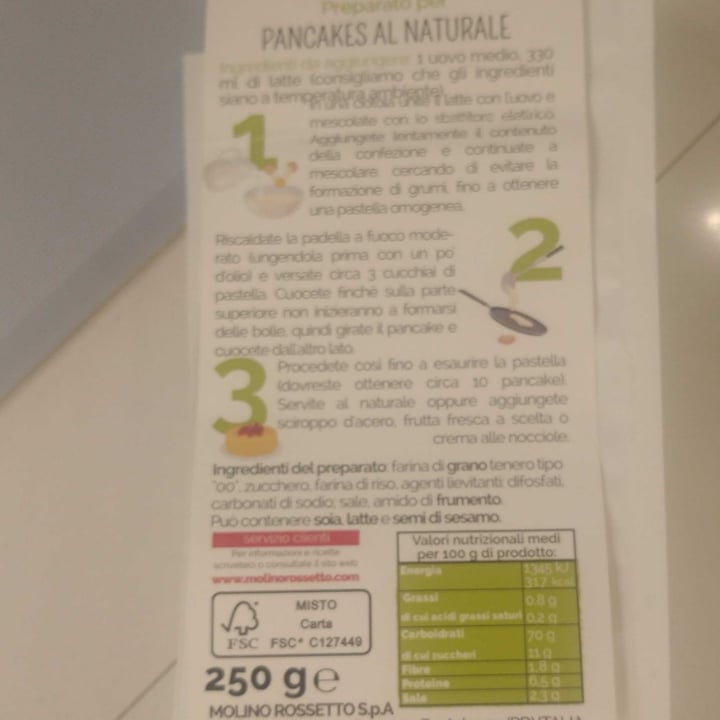review photo of Molino Rossetto Preparato per Pancakes Al Naturale shared by @alimargi on 15 Apr 2022 - review