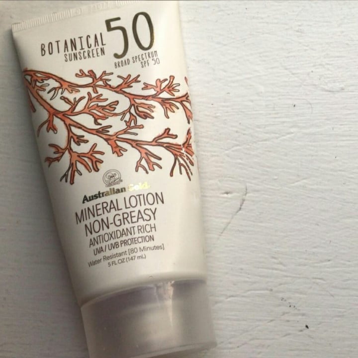 photo of Australian Gold Botanical face sunscreen SPF 50 shared by @manetofu on  19 Sep 2020 - review