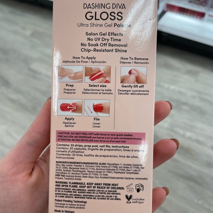 photo of Dashing Diva Gel nail strips shared by @srw4 on  05 Nov 2021 - review