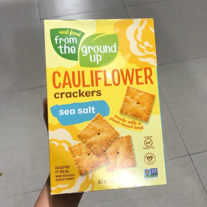 photo of Real Food From The Ground Up Cauliflower Crackers Sea Salt shared by @amberrr on  16 Jan 2022 - review
