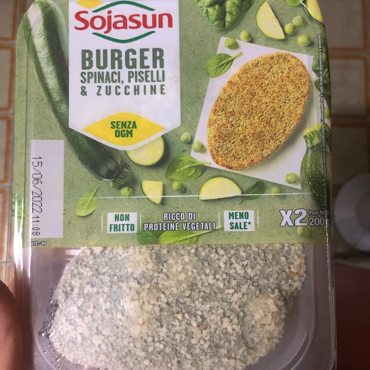 photo of Sojasun Burger Spinaci, Piselli e Zucchine shared by @amily0293 on  10 Jun 2022 - review