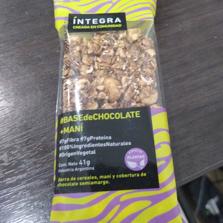 photo of Integra Barra De Cereal Con Mani Y Chocolate shared by @silviov on  24 Oct 2022 - review