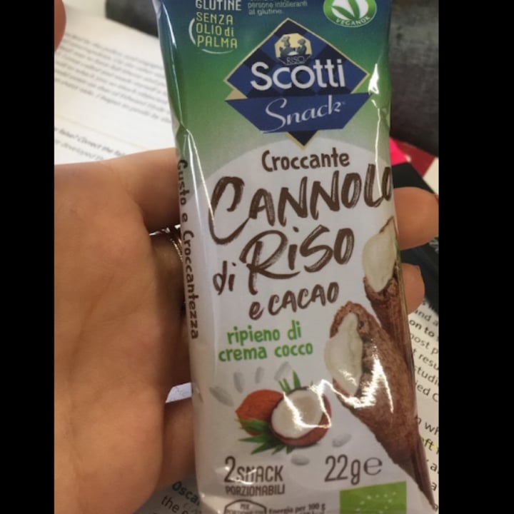 photo of Riso Scotti Cannolo di riso cacao e cocco shared by @margh3r1ta on  11 Dec 2021 - review