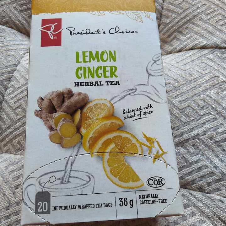 review photo of President's Choice Lemon Ginger Herbal Tea shared by @clutteredcat on 01 Jul 2021 - review