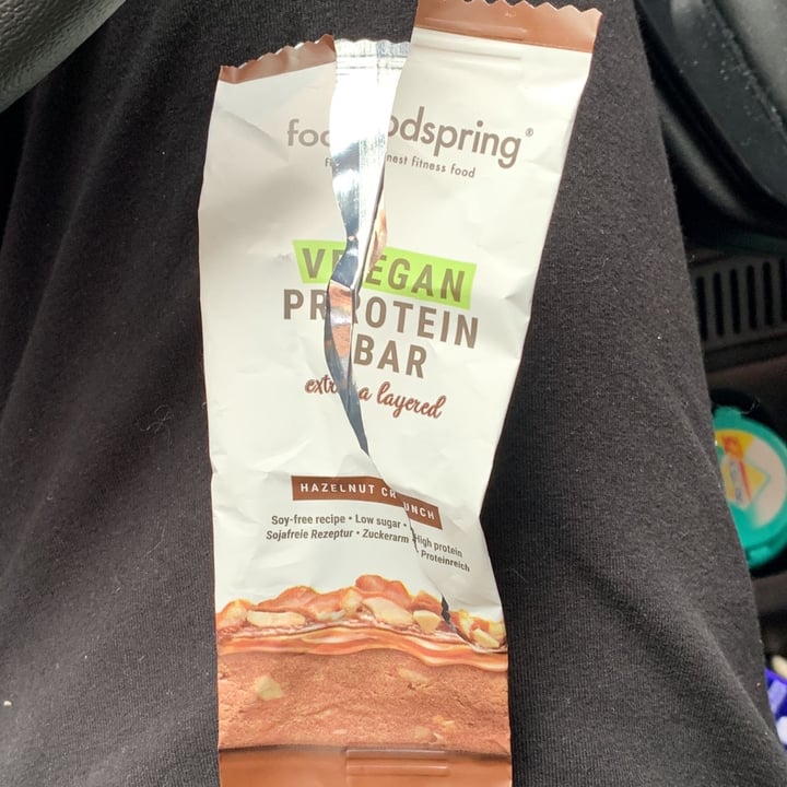 photo of Foodspring Vegan Protein Bar Hazelnut Crunch shared by @demim on  30 Apr 2022 - review