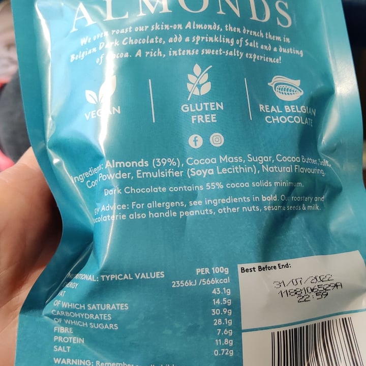 review photo of Forest Feast Salted Dark Chocolate Almonds shared by @nylalt on 18 Jul 2021 - review