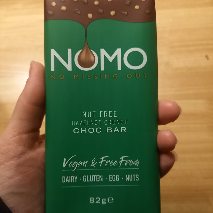photo of NOMO Nut free hazelnot crunch choc bar shared by @beagalli on  08 Jul 2022 - review