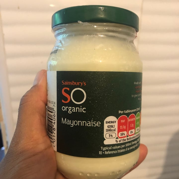 review photo of Sainsbury's so organic mayonnaise shared by @handsomeboy on 10 Jun 2020 - review