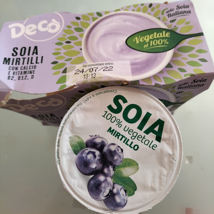 photo of Bio Decò Yogurt Soia Mirtilli shared by @girvinia on  25 Jun 2022 - review