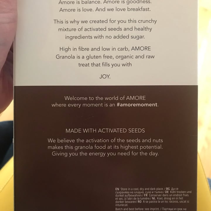 photo of Amore bio style Amore Chocolate Breakfast shared by @kristinaignatova on  19 Nov 2021 - review