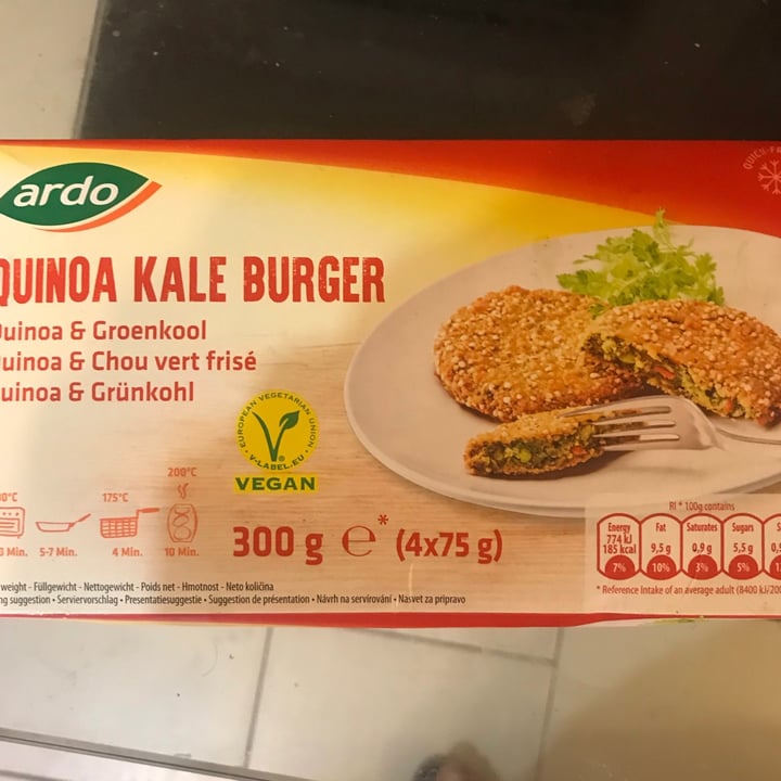 photo of Ardo Quinoa Kale Burger shared by @blaise on  31 Jan 2021 - review
