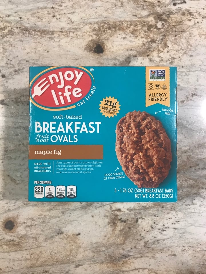 photo of Enjoy Life Maple Fig Breakfast Ovals shared by @dianna on  29 Oct 2019 - review