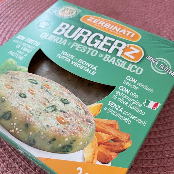 review photo of Zerbinati Burger Quinoa E Pesto Di Basilico shared by @debbygiglia on 31 Mar 2022 - review