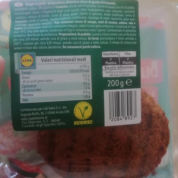 review photo of Lidl burger vegetali shared by @laura1111 on 19 Sep 2022 - review