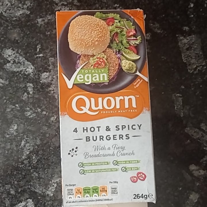 Quorn Vegan Hot & Spicy Burgers Review | abillion