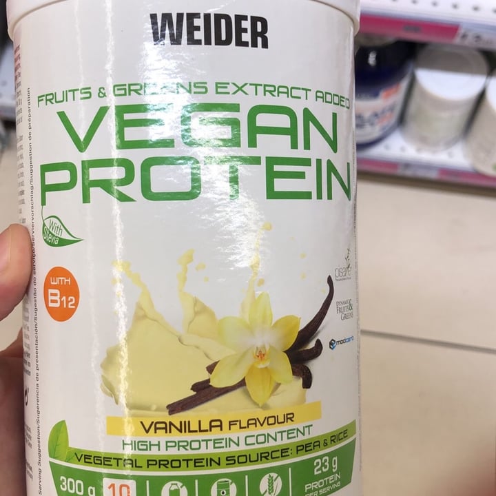 photo of Weider Vegan Protein (Vanilla) shared by @valeskafreire on  25 Aug 2021 - review