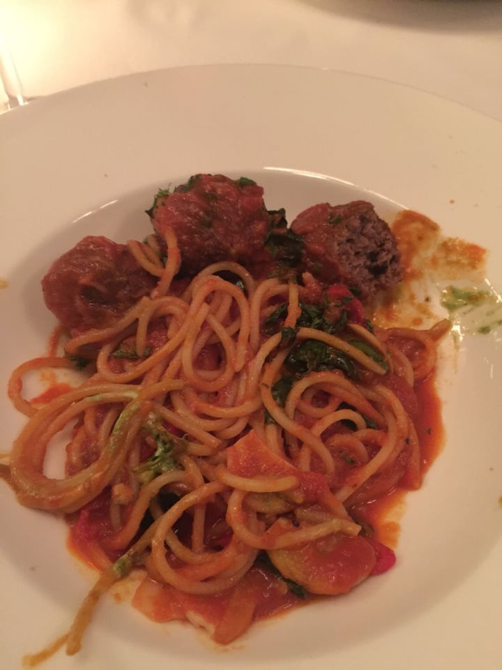 photo of Monty's Restaurant Spaghetti And Impossible Meatballs shared by @nataliestewart on  13 Dec 2019 - review