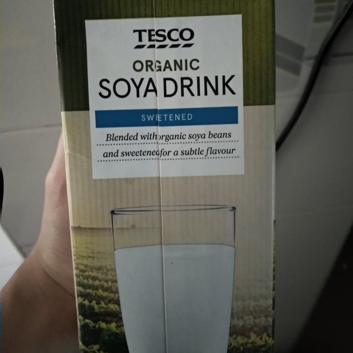 photo of Tesco Soya drink sweetened shared by @jgomez on  24 Aug 2020 - review