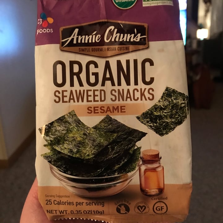 photo of Annie Chun's Organic Seaweed Snacks - Sesame shared by @princessofdoom on  26 Jan 2022 - review