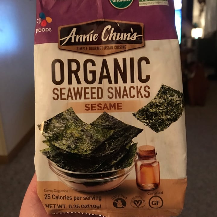 review photo of Annie Chun's Organic Seaweed Snacks - Sesame shared by @princessofdoom on 26 Jan 2022 - review