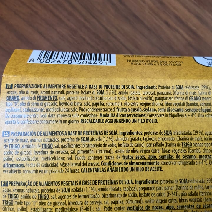review photo of Unconventional Cotolette Vegetali 0% Pollo 100% Gusto shared by @giuliapelli on 27 Nov 2022 - review