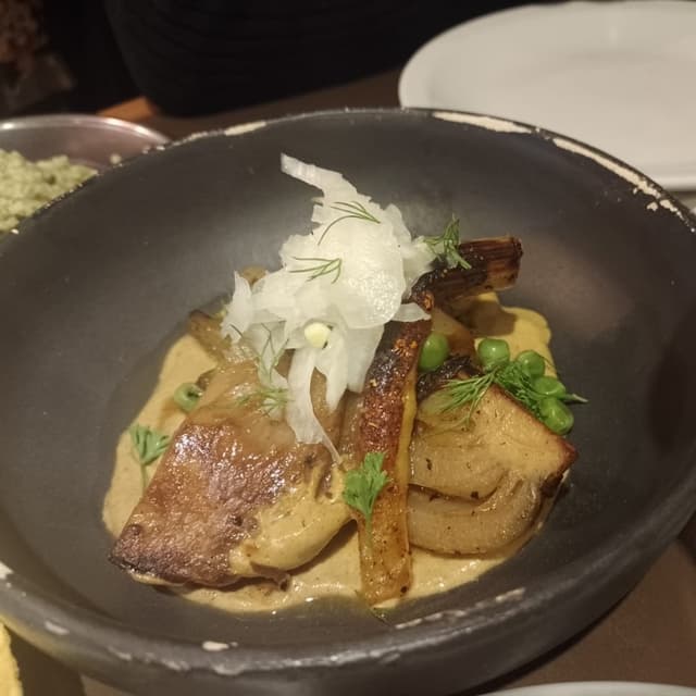 Photo of the dish “hinojo en reducción de salsa”