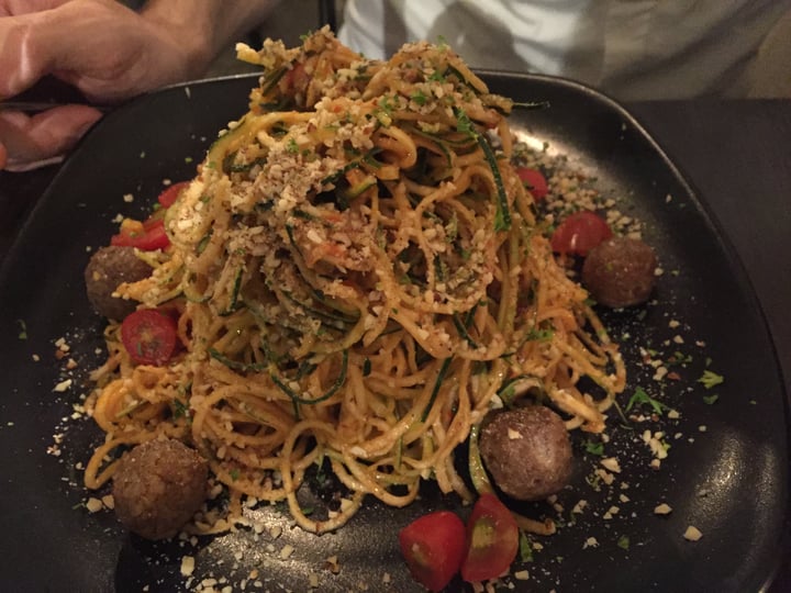 photo of Afterglow By Anglow Raw Zucchini Linguine With Walnut ‘Meat’-Balls shared by @caro on  09 Mar 2018 - review