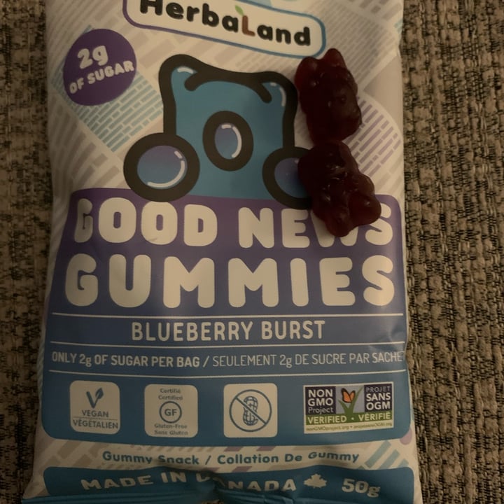 review photo of HerbaLand Good News Gummies Blueberry Burst shared by @chachka on 10 Dec 2021 - review