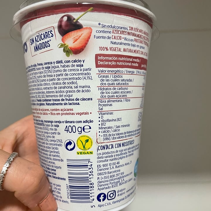 photo of Alpro Yogurt Red Fruits With Dates shared by @tmb7 on  24 Sep 2022 - review
