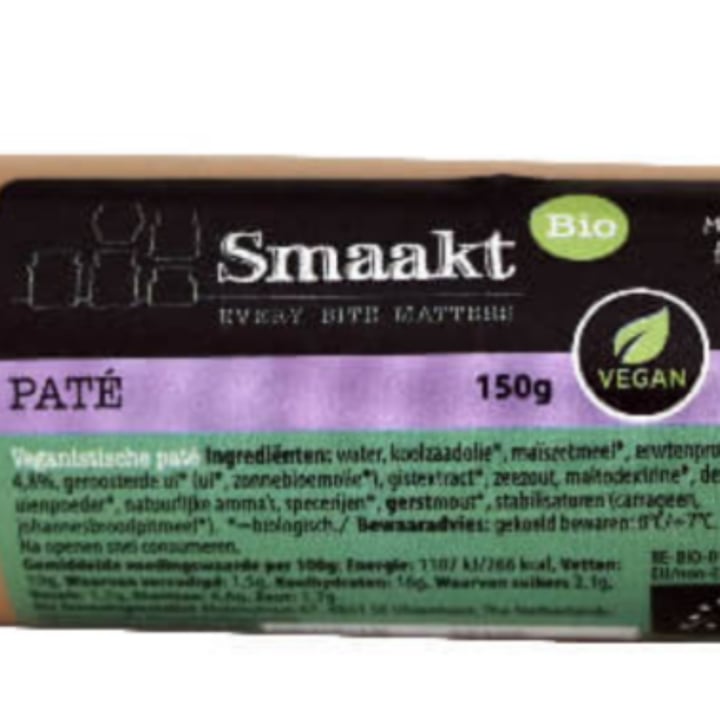 photo of Smaakt Vegan Paté shared by @bethjat on  11 May 2022 - review