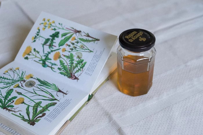 vegan dandelion honey
