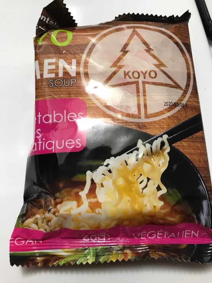 photo of Koyo Vegan Organic Ramen Noodles shared by @vegan4lyfe on  07 Apr 2020 - review