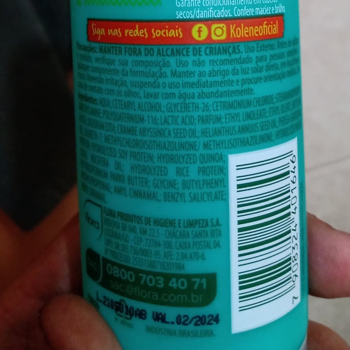 photo of Kolene condicionador de cabelos shared by @ramonbiasoli on  22 Apr 2022 - review