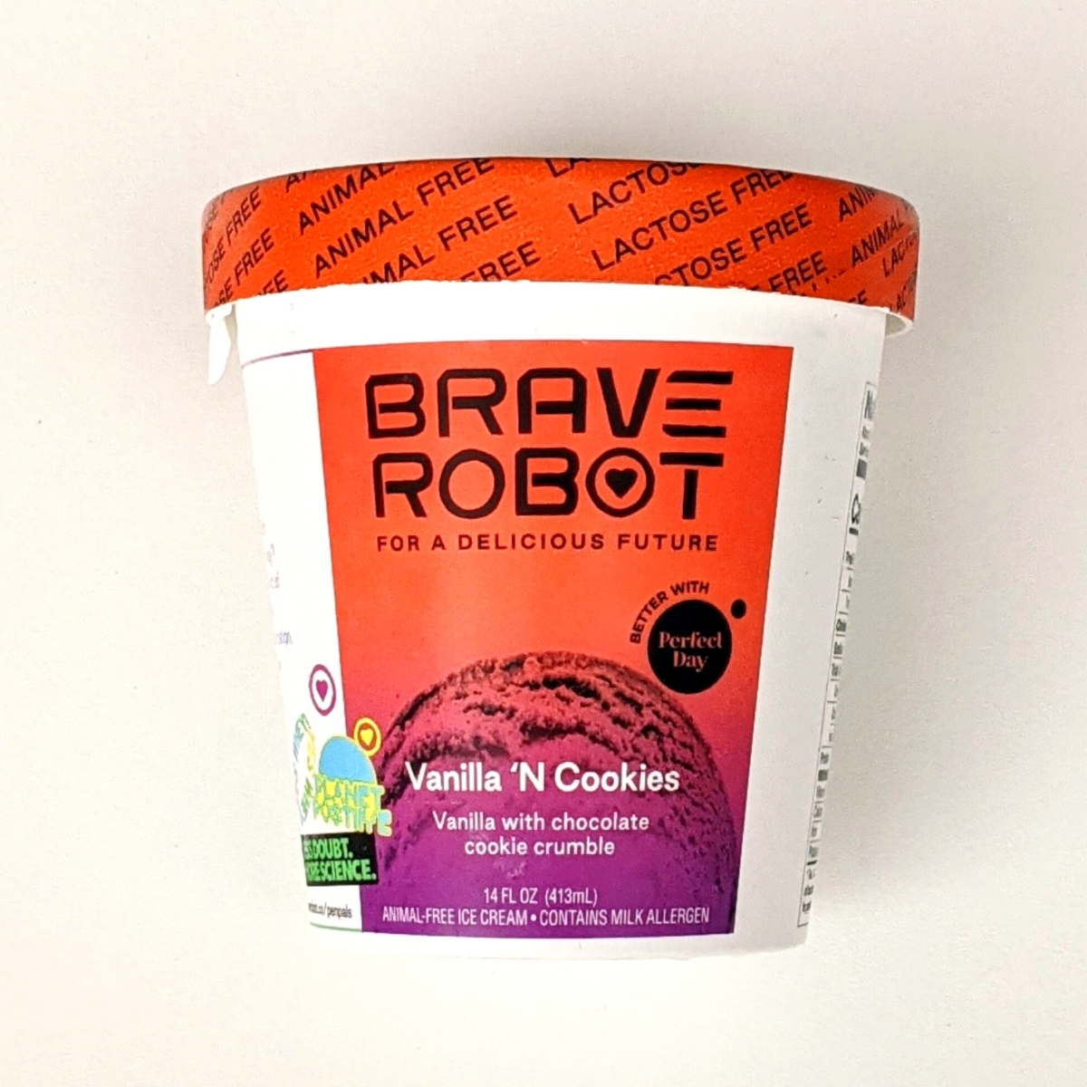 Brave Robot Brave Robot Vanilla 'N Cookies AnimalFree Dairy Ice Cream
