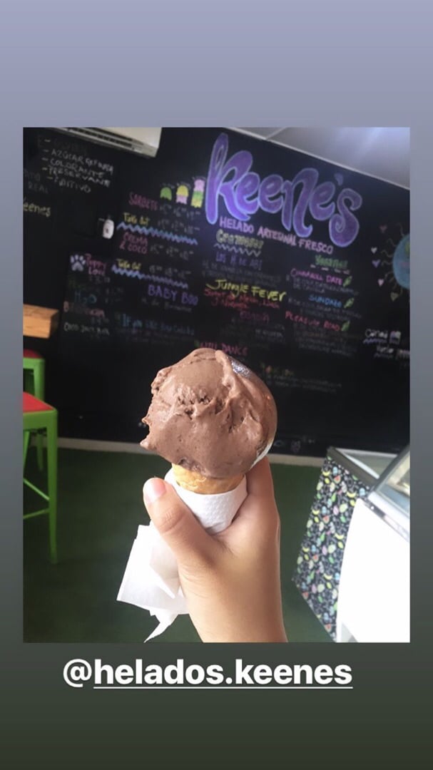 photo of Heladeria Keene's Helado De Chocolate Vegano shared by @shey16 on  21 Nov 2019 - review