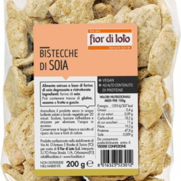review photo of Fior di Loto Bistecche di soia shared by @falbalena on 30 May 2022 - review