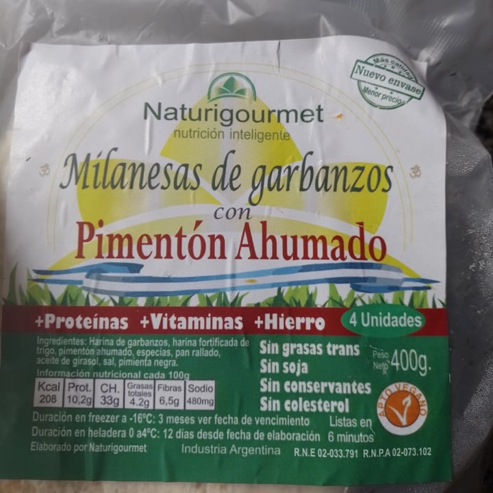 review photo of Naturigourmet Milanesas de Garbanzos Con Pimentón ahumado shared by @hangman on 29 Jun 2022 - review