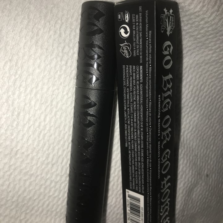 photo of KVD Beauty Go Big or Go Home Mascara shared by @marionmedina on  25 Jan 2020 - review