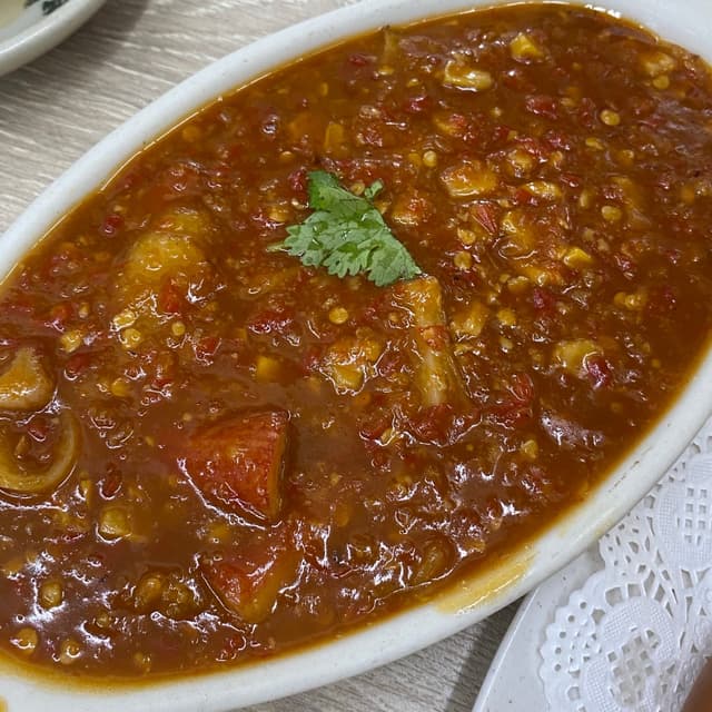 Photo of the dish “Chilli Crab Sauce with Mantou”