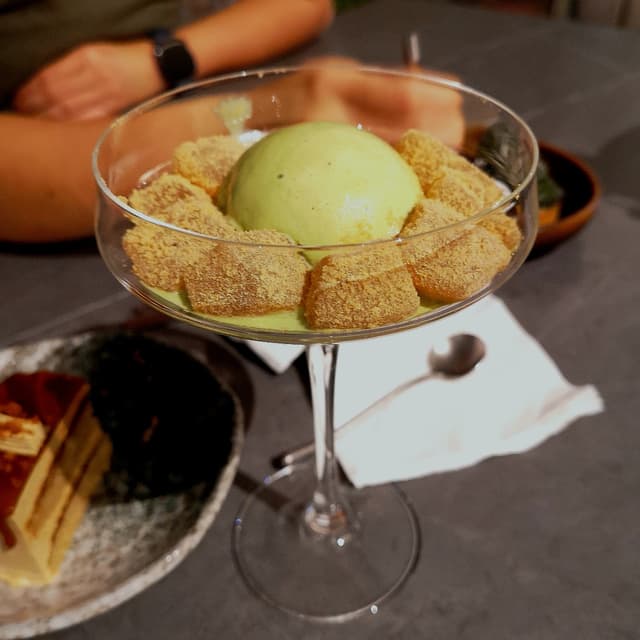 Photo of the dish “Warabi Mochi with Gelato”