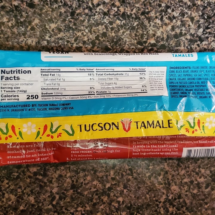 photo of Tucson Tamale Black Bean & Corn Tamale shared by @lucyfoxx on  24 Feb 2021 - review
