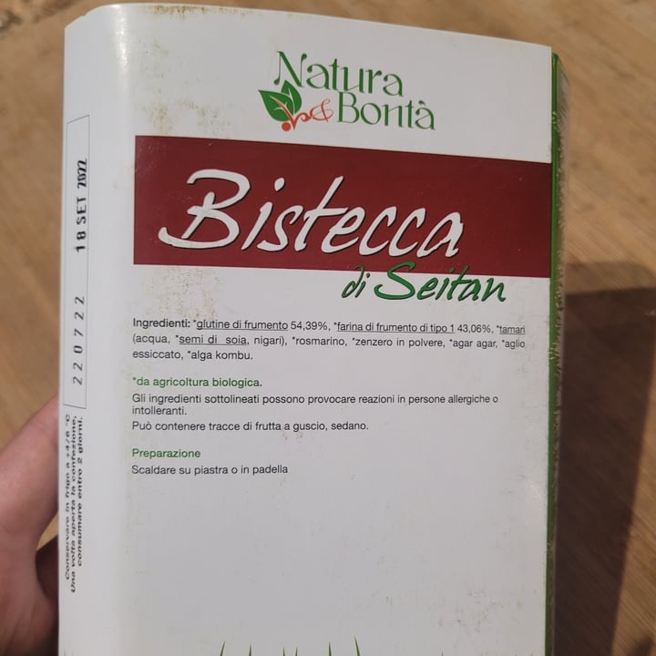 photo of Natura e bontà di Antonio Iaculli Bistecca di seitan shared by @happens on  09 Aug 2022 - review