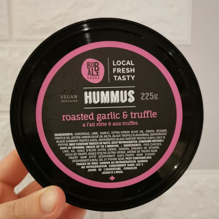 photo of BobAli Foods Hummus - Roasted Garlic & Truffle shared by @michela16 on  20 Mar 2021 - review