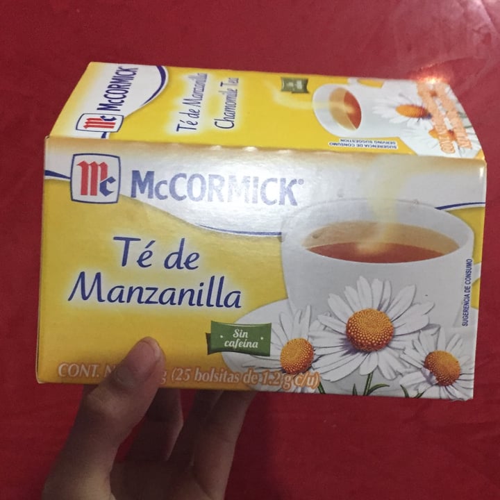 photo of McCormick Té de Manzanilla shared by @karenlaga on  11 Dec 2021 - review