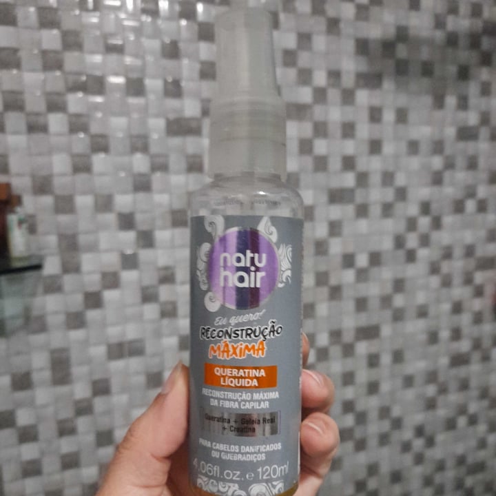 review photo of Natuhair Queratina líquida Reconstrução máxima shared by @luag on 22 Apr 2022 - review