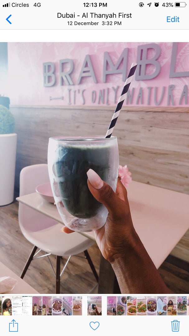 photo of Brambles Green monster smoothie shared by @alyrauff on  28 Dec 2018 - review