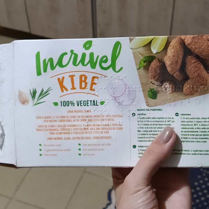 photo of Incrível - Seara kibe shared by @bahmachado on  15 Sep 2021 - review